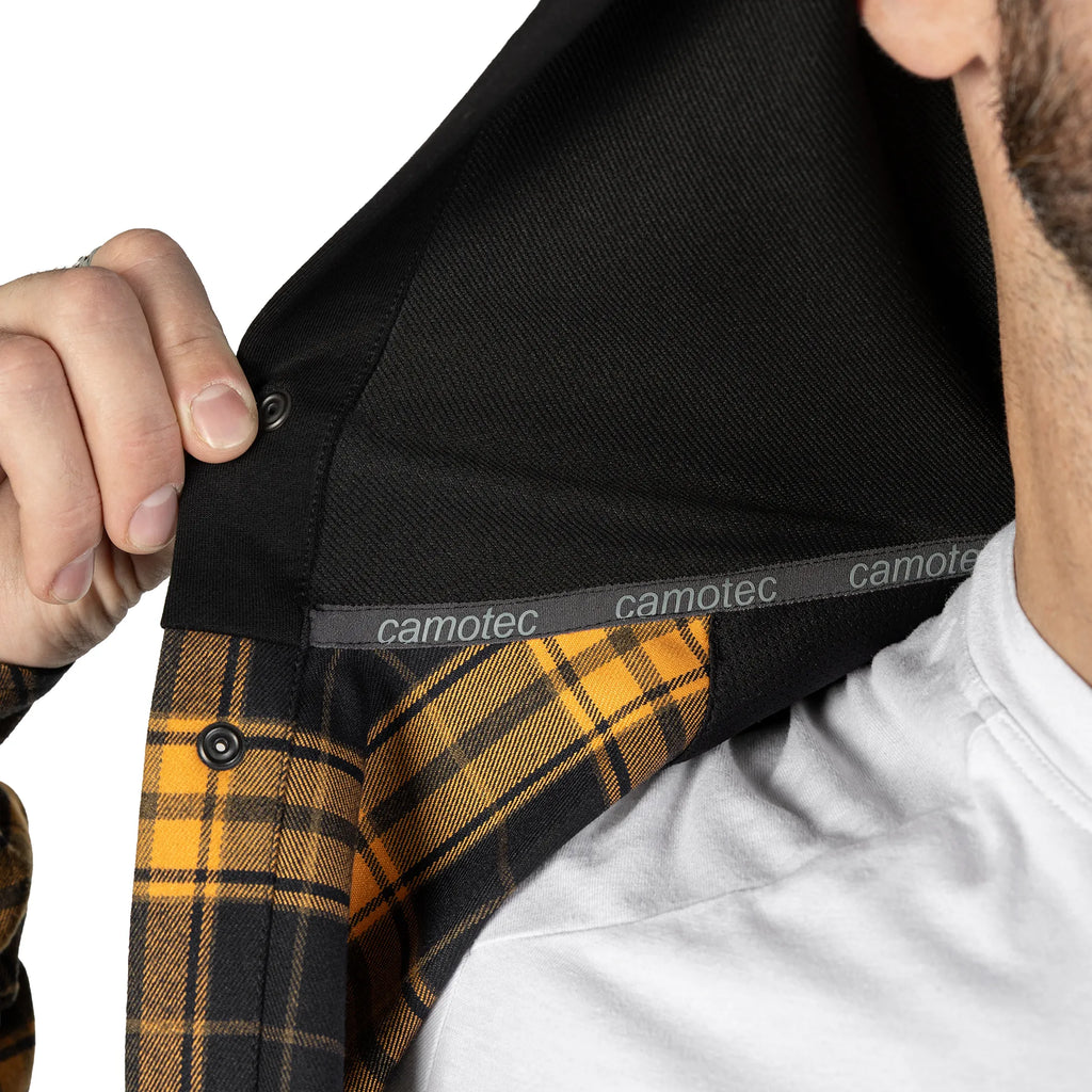 Hooded Shirt "Vector" Orange/Black