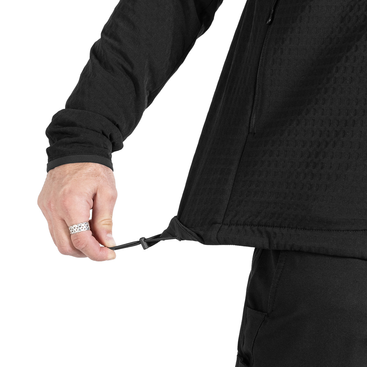 Plast Hood Jacket Black