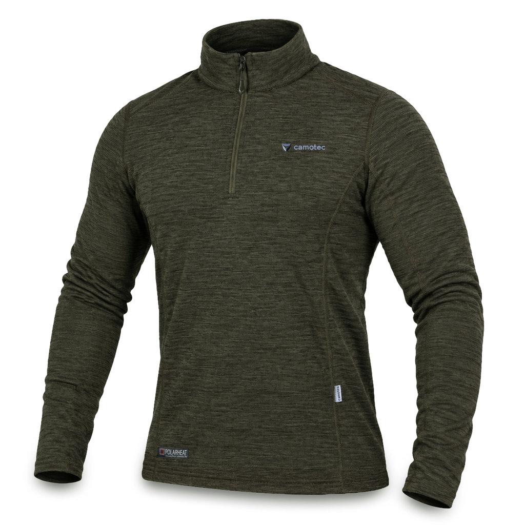 Hawk Hex Thermal Shirt Olive Melange