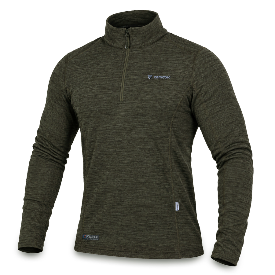 Hawk Hex Thermal Shirt Olive Melange