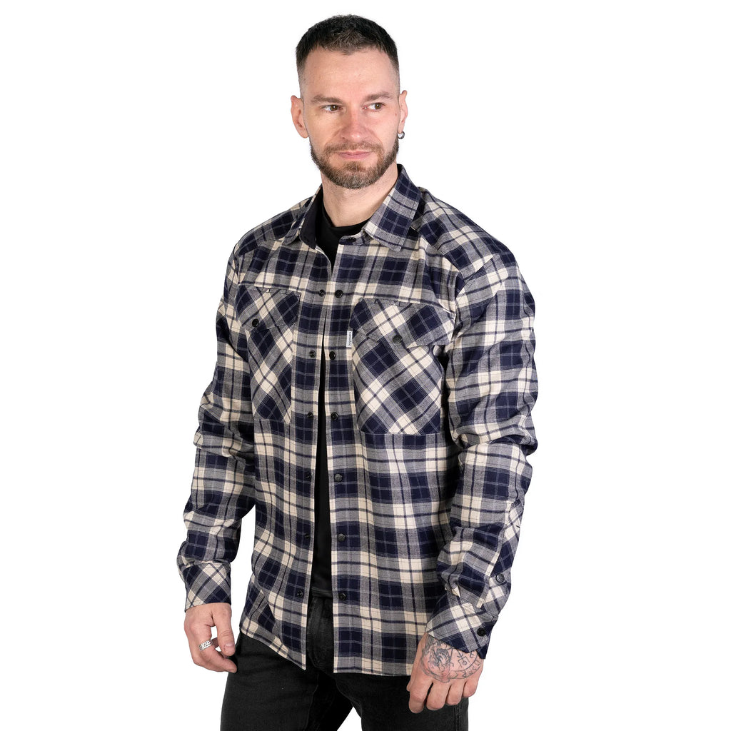 "Bureviy" Shirt Navy/White