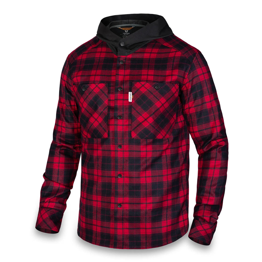 Hooded shirt "Vector" Red/Black