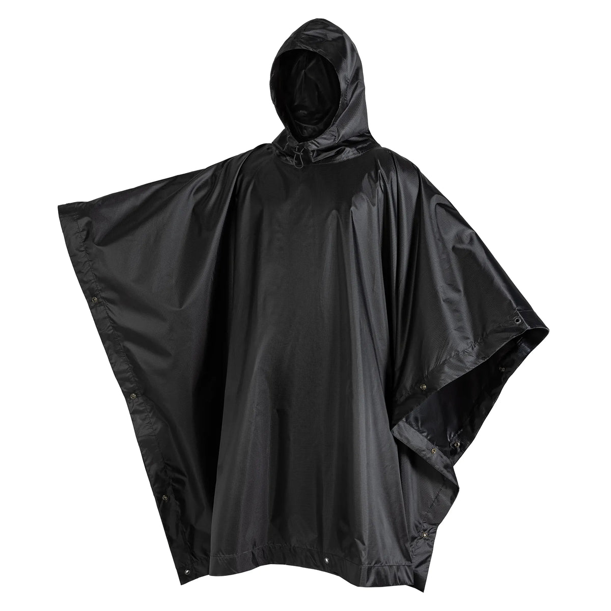 Pilgrim Rip-Stop Black Poncho