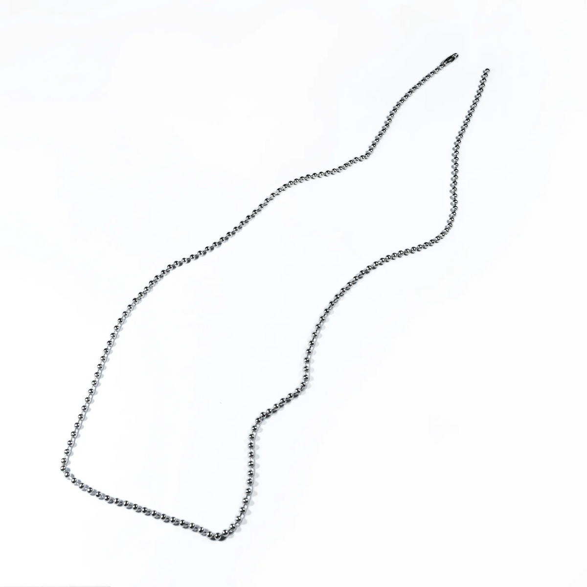 Dog tag chain (2.4*600 mm) Metallic