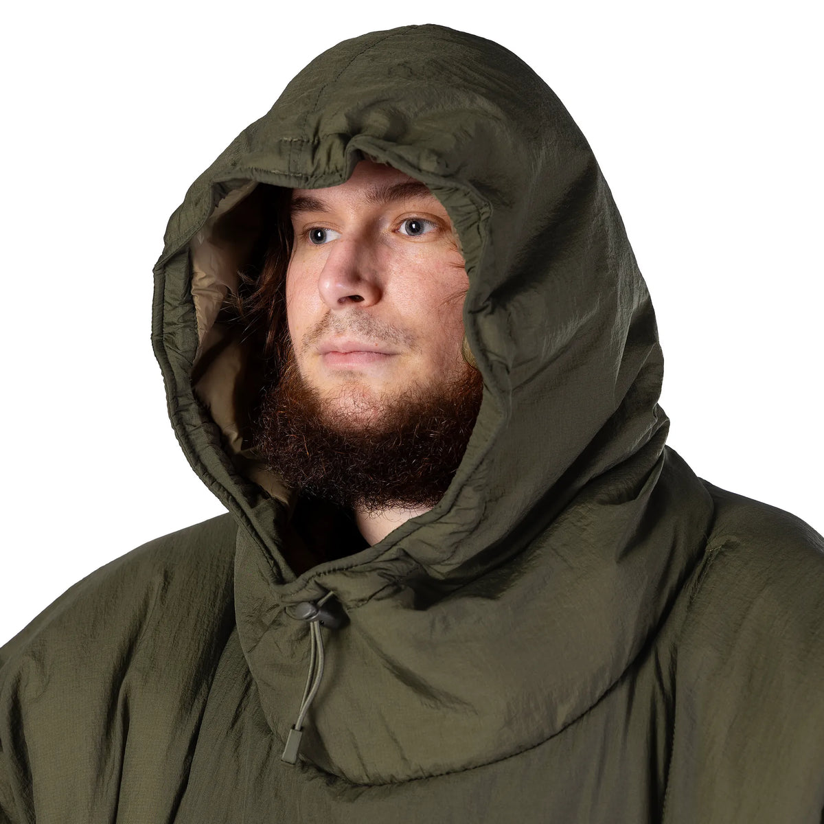 Insulated Poncho-transformer Kireya Olive