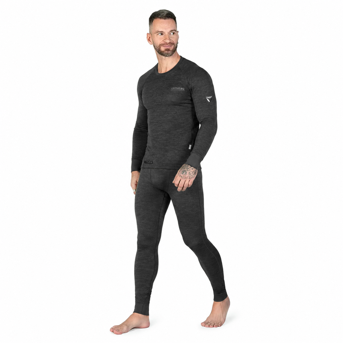 Hawk Hex Thermal Shirt Olive Melange