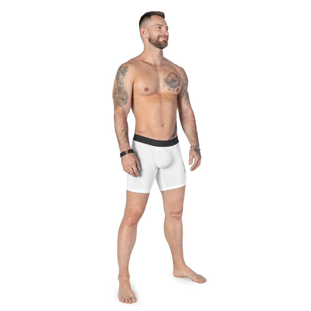 Men's boxer briefs X-dry Long White