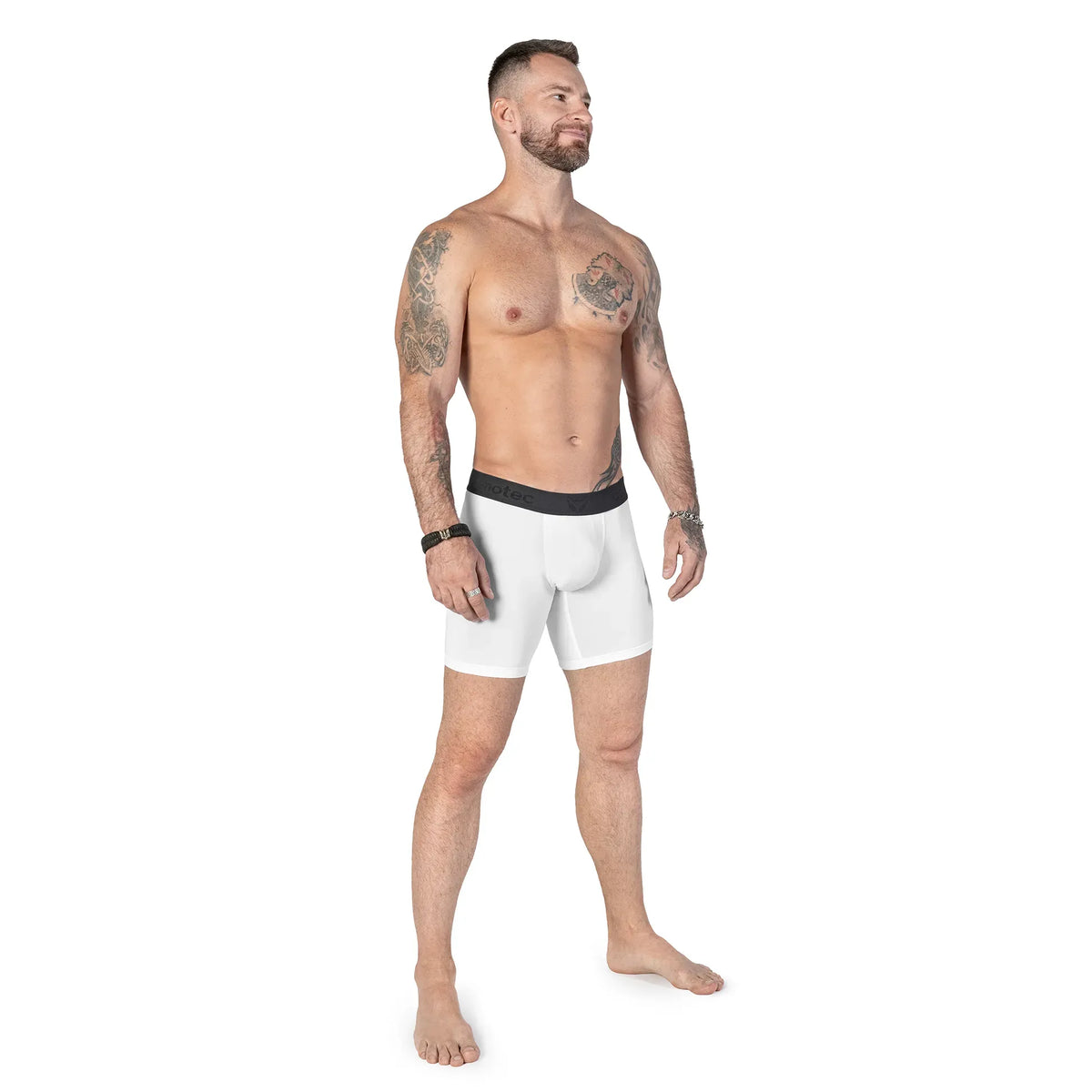 Men's boxer briefs X-dry Long White