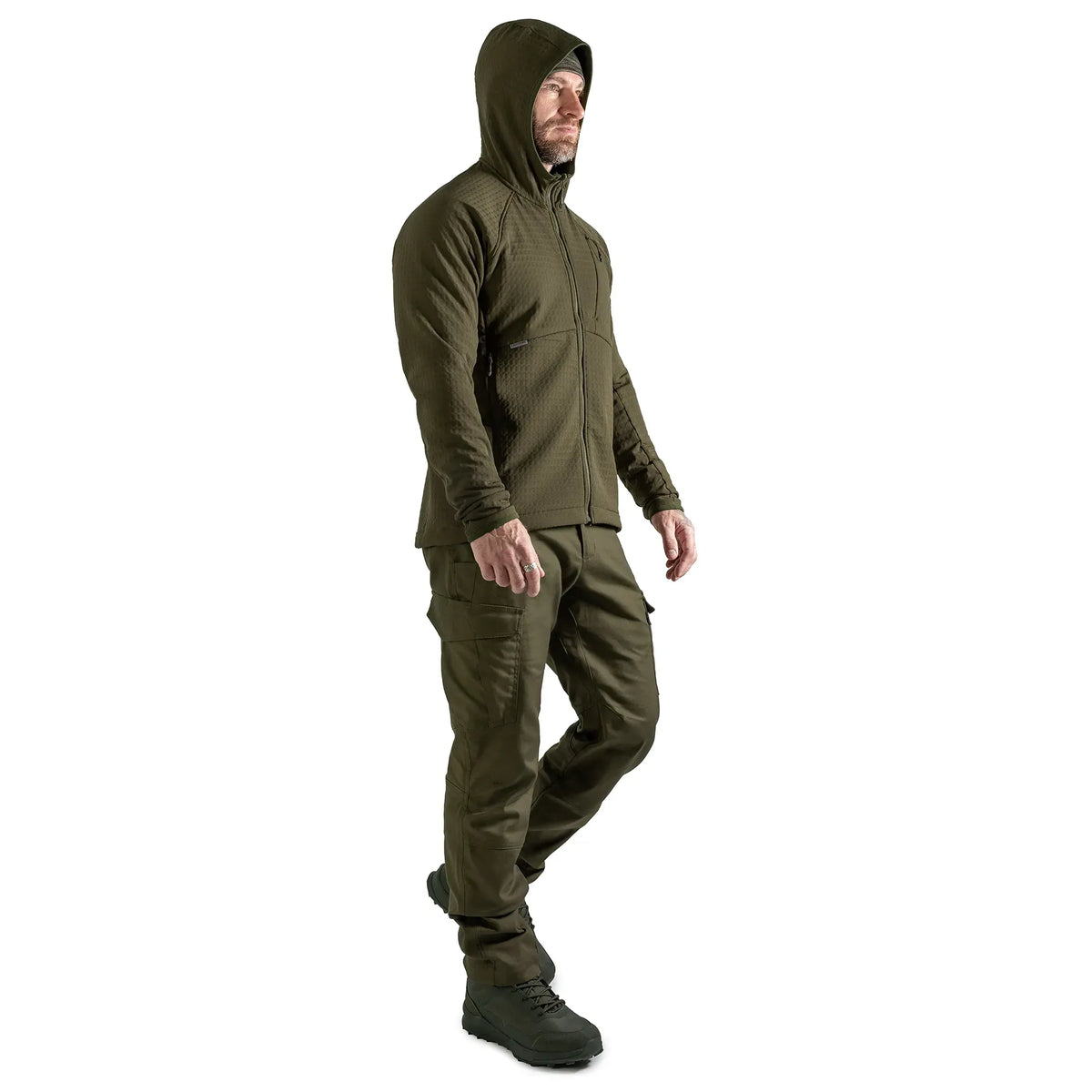 Plast Hood Jacket Olive
