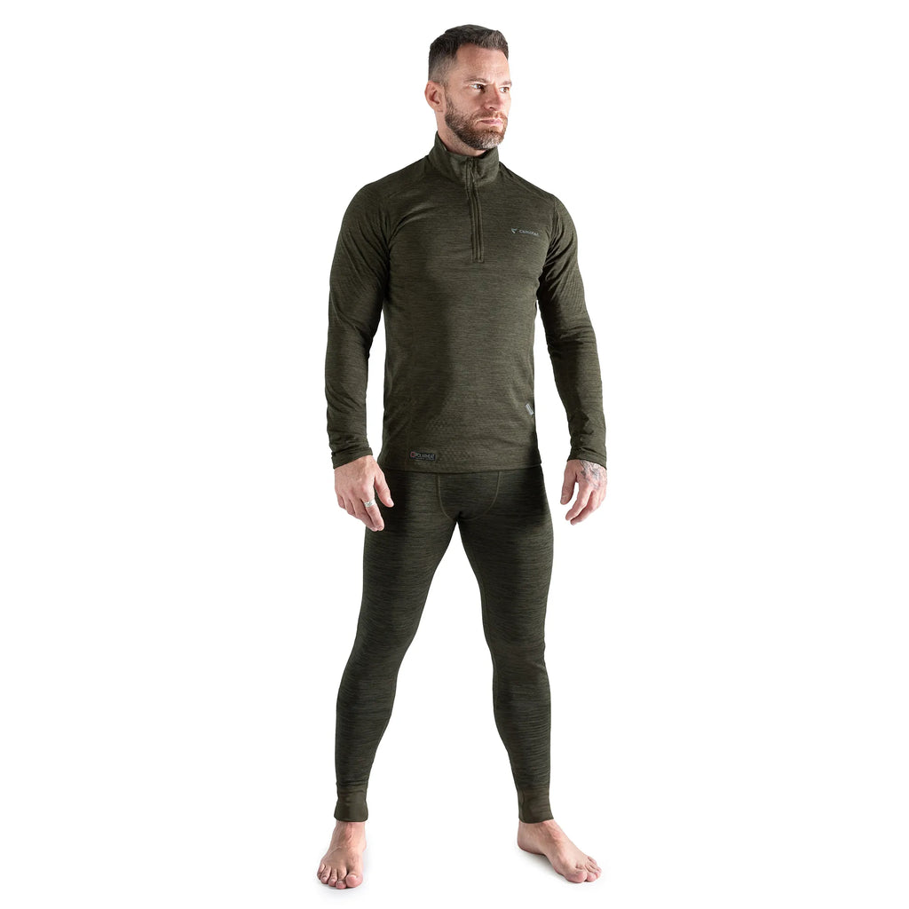 Hawk Hex Thermal Shirt Olive Melange
