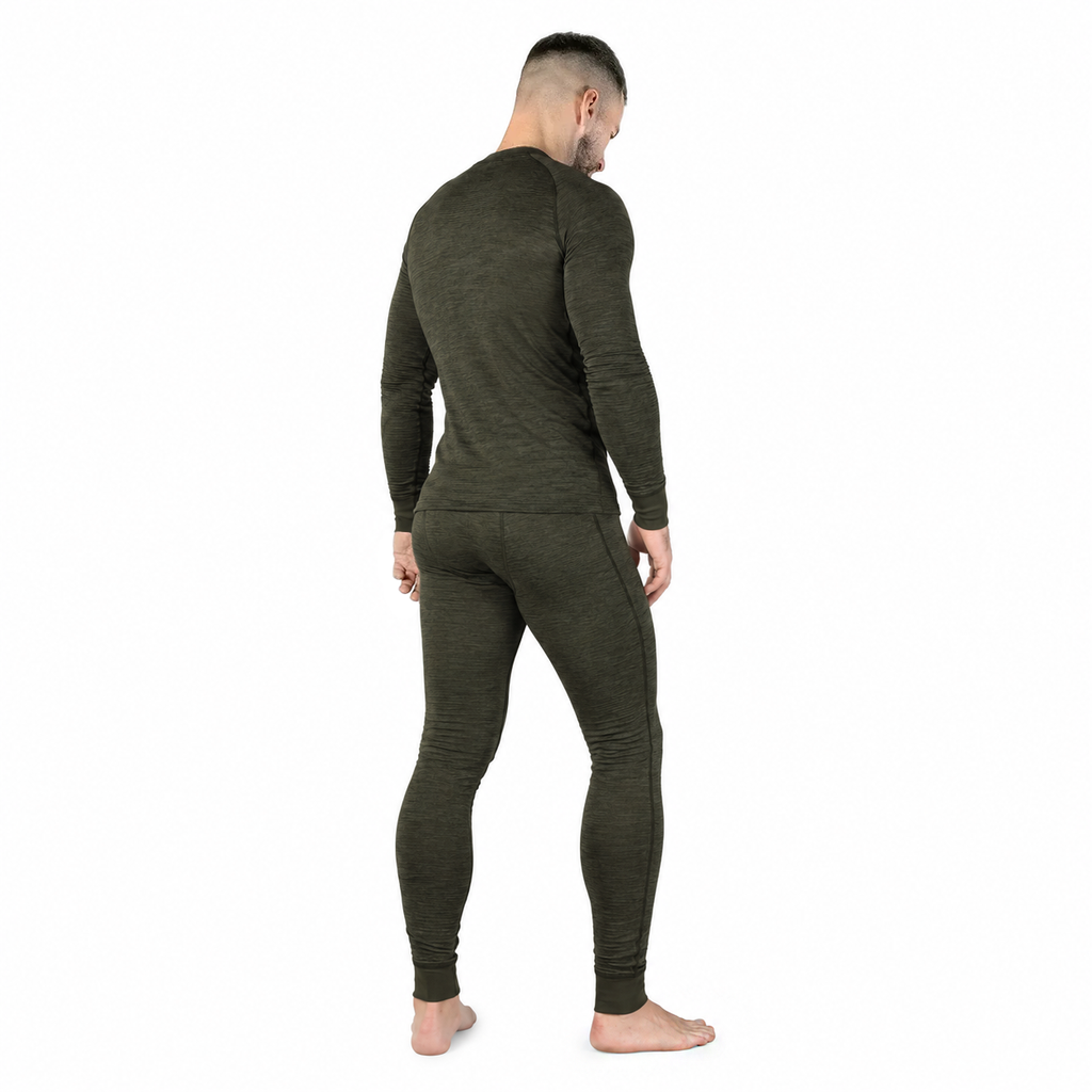 Hawk Hex Thermal Shirt Olive Melange
