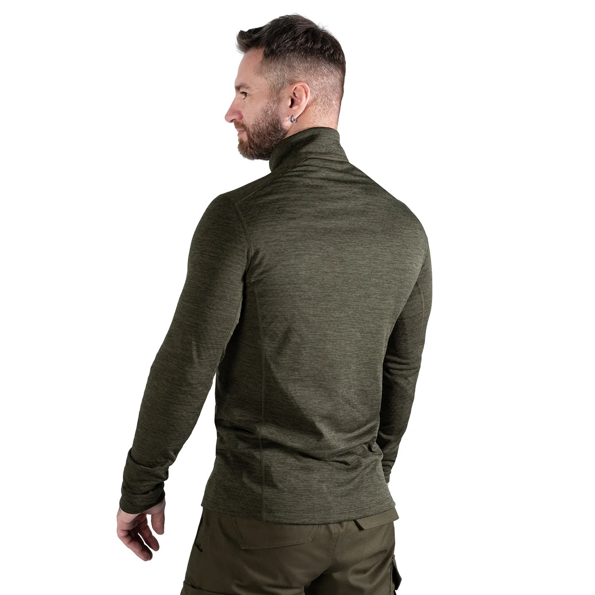 Hawk Hex Thermal Shirt Olive Melange