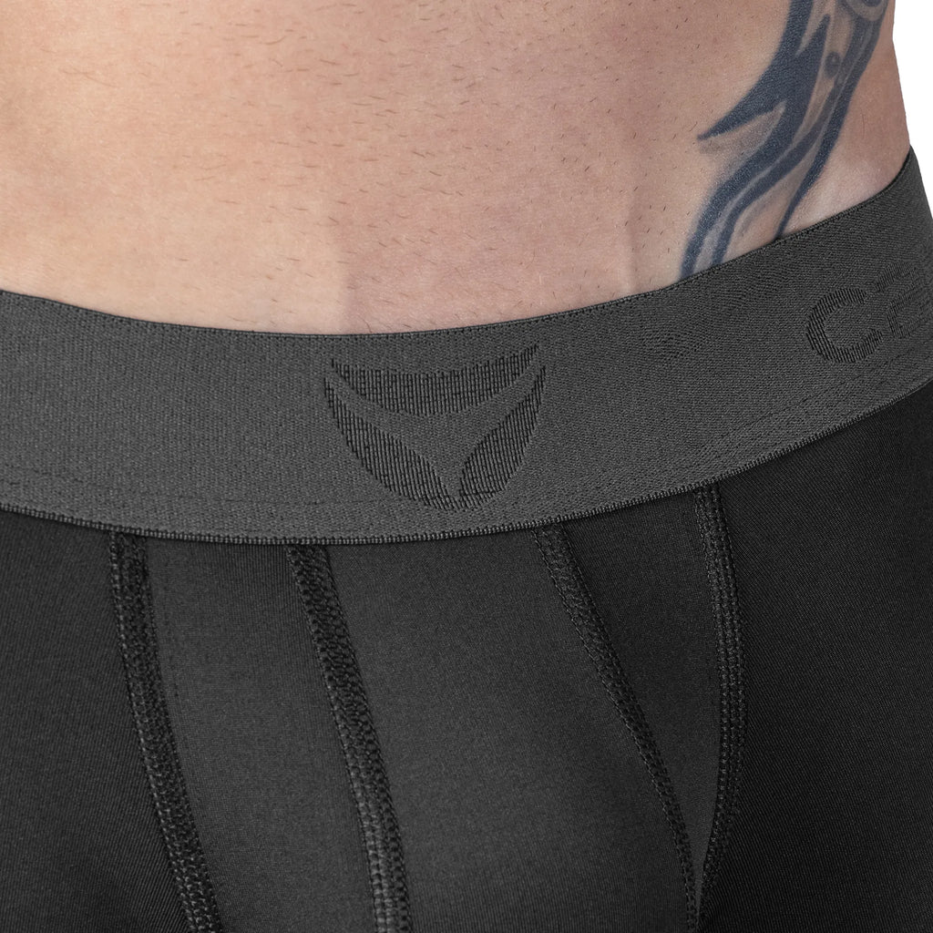 Men's Boxer Briefs X-dry Long Black