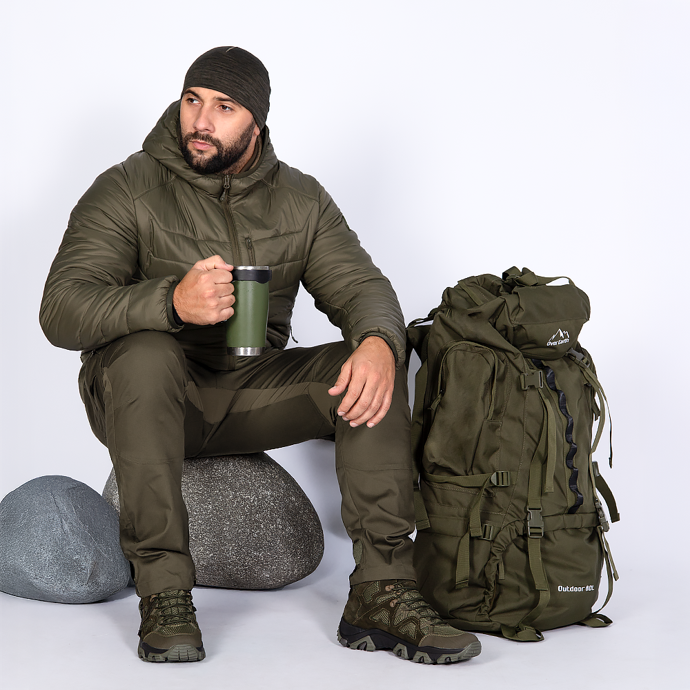 Light Down Jacket Storm Hood 3.0 Olive