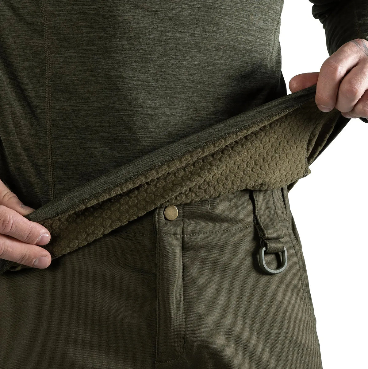 Hawk Hex Thermal Shirt Olive Melange