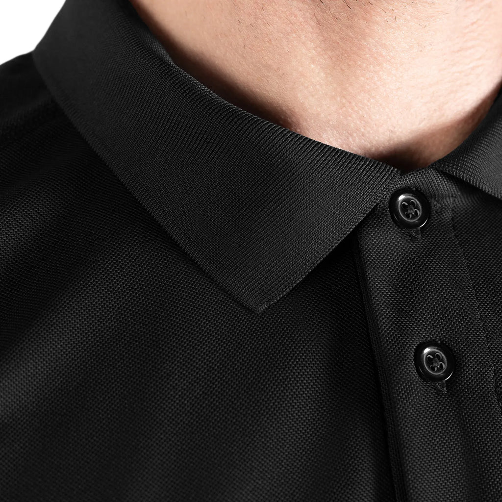 Patrol 2.0 (perf.) Long CoolPass Pique LT Polo Black
