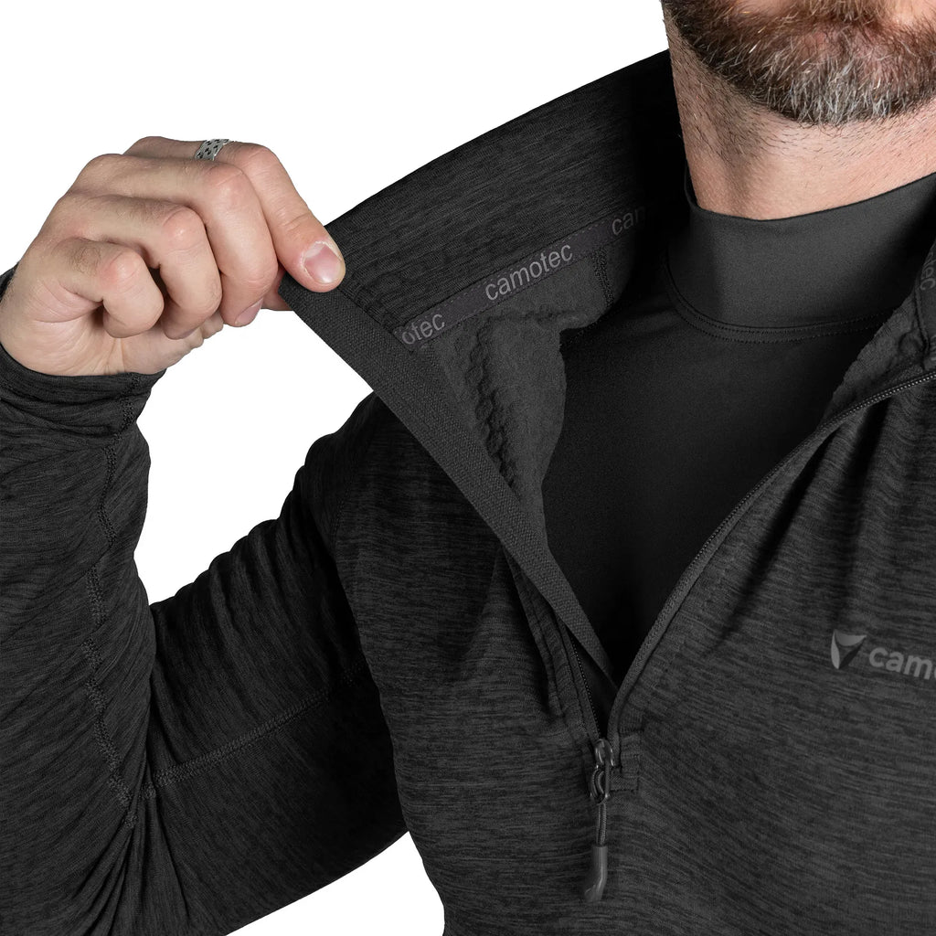 Hawk Hex Thermal Shirt Grey Melange