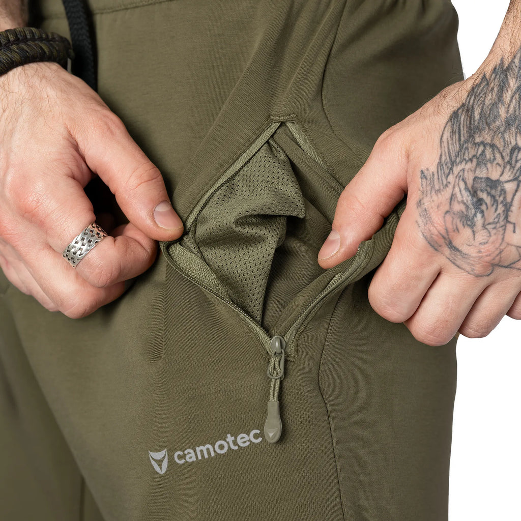 FitPro ShapeKnit Olive Sports Trousers