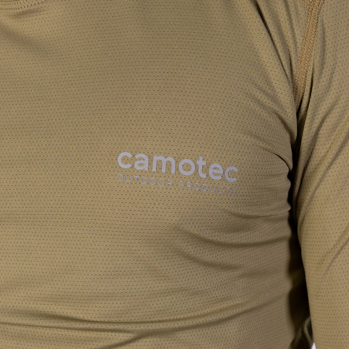 Longsleeve Chiton Hood 2.0 CoolPass ThermoGrid Tan