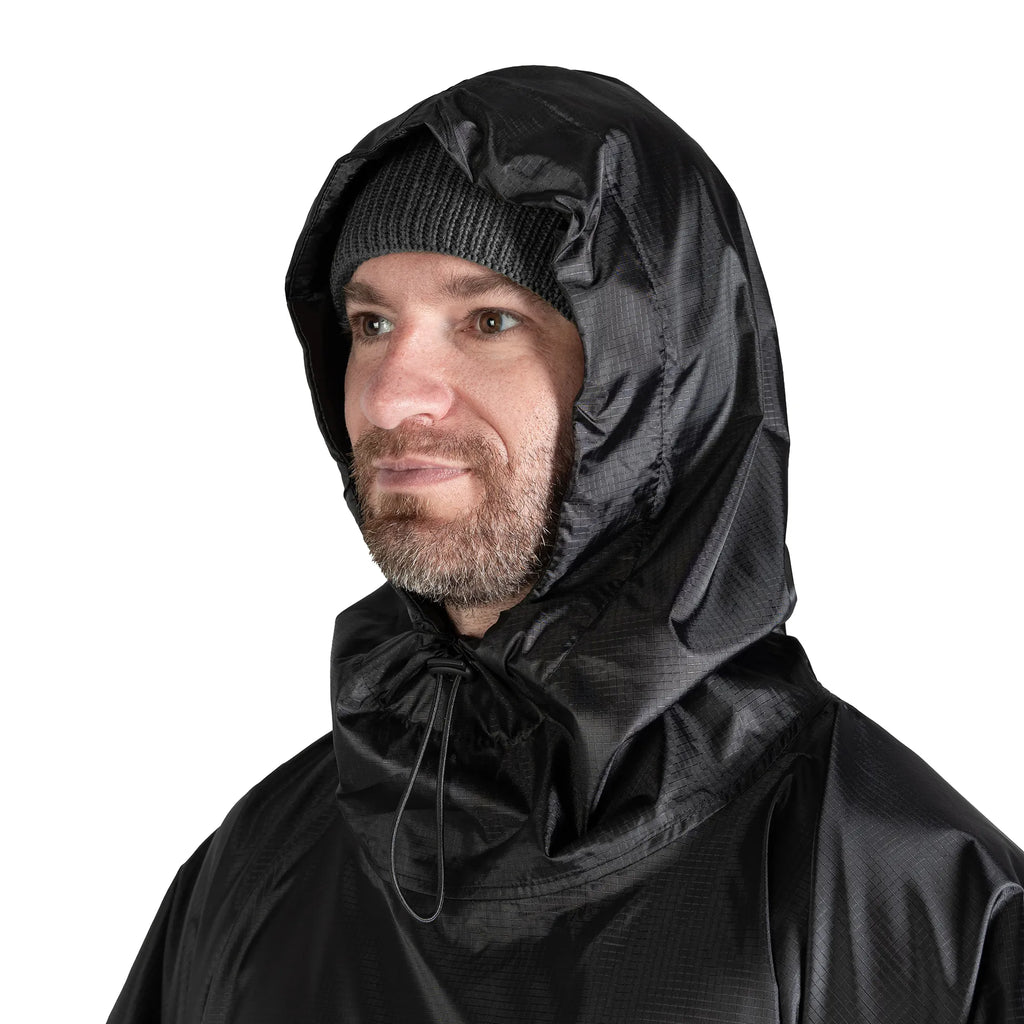 Pilgrim Rip-Stop Black Poncho
