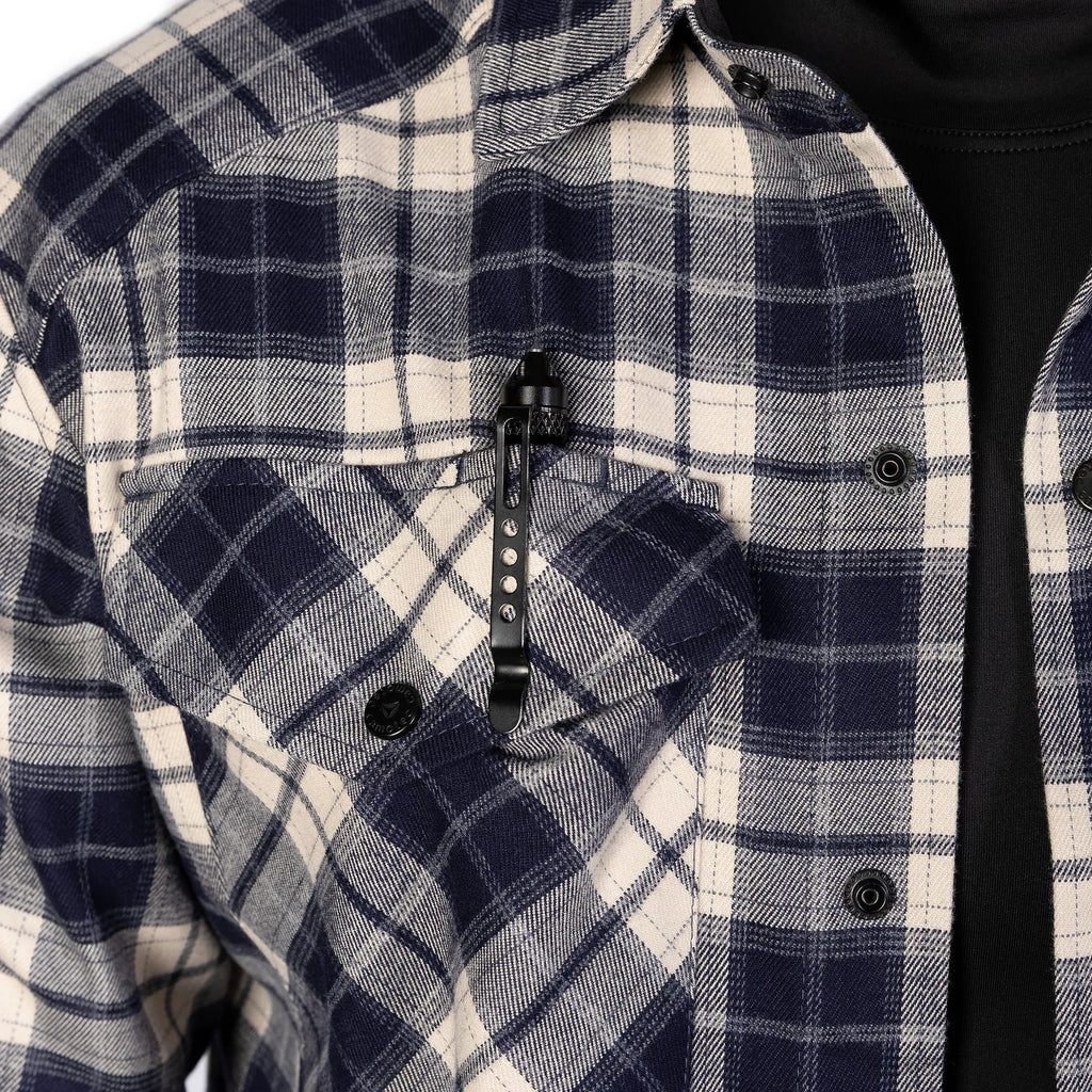 "Bureviy" Shirt Navy/White