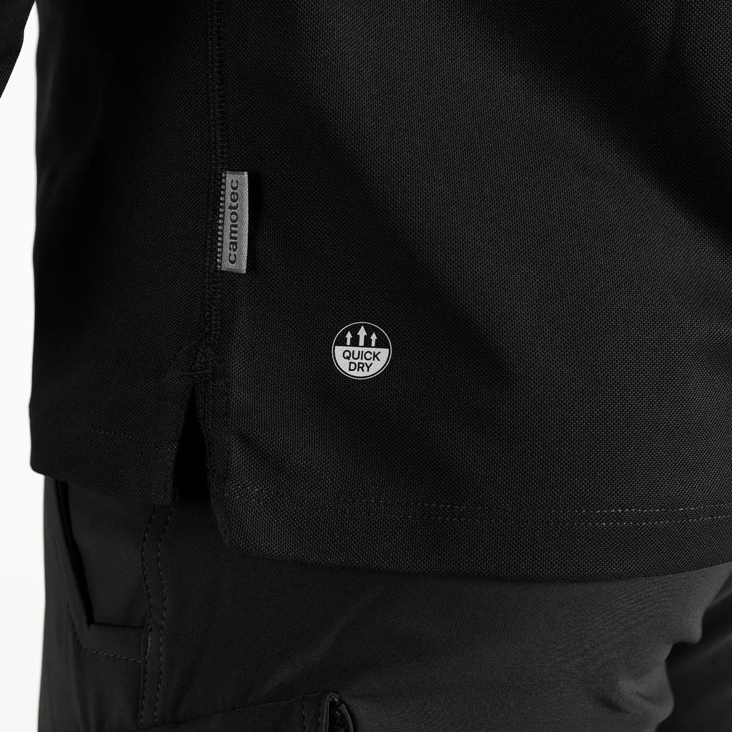Patrol 2.0 (perf.) Long CoolPass Pique LT Polo Black