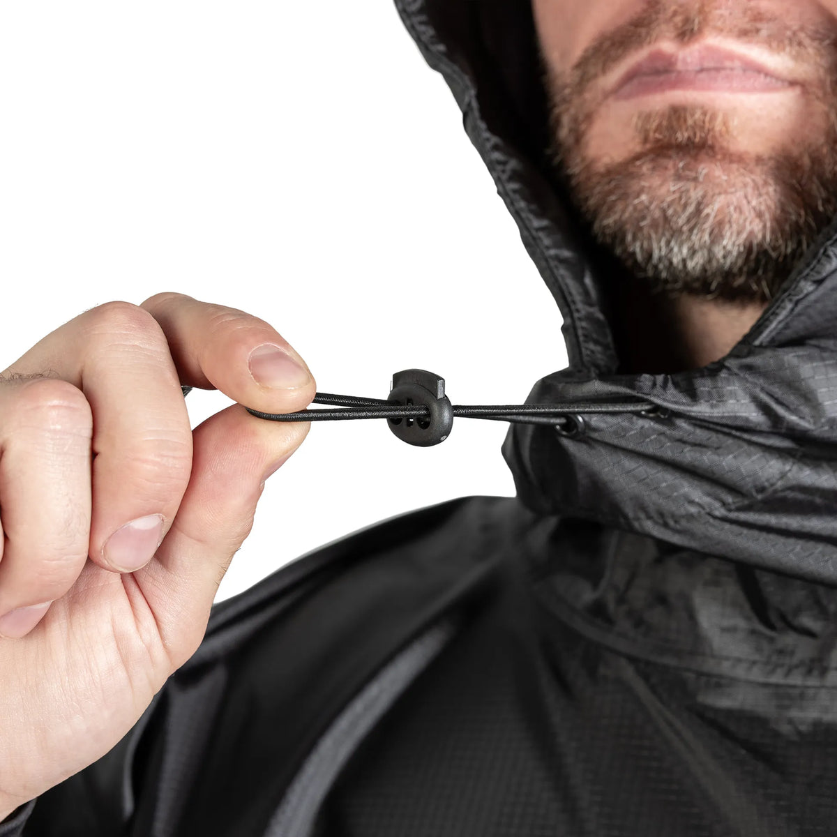 Pilgrim Rip-Stop Black Poncho