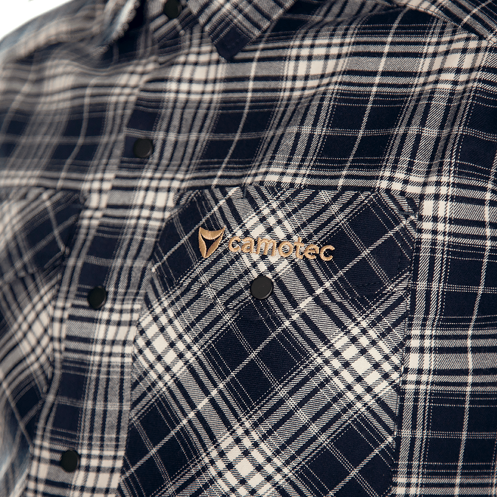 “Bureviy” Shirt Navy Blue/White