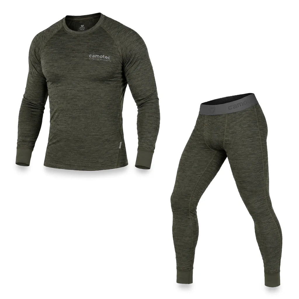 LVL2 Polarheat QS Pro 2.0 Thermal Underwear Olive Melange