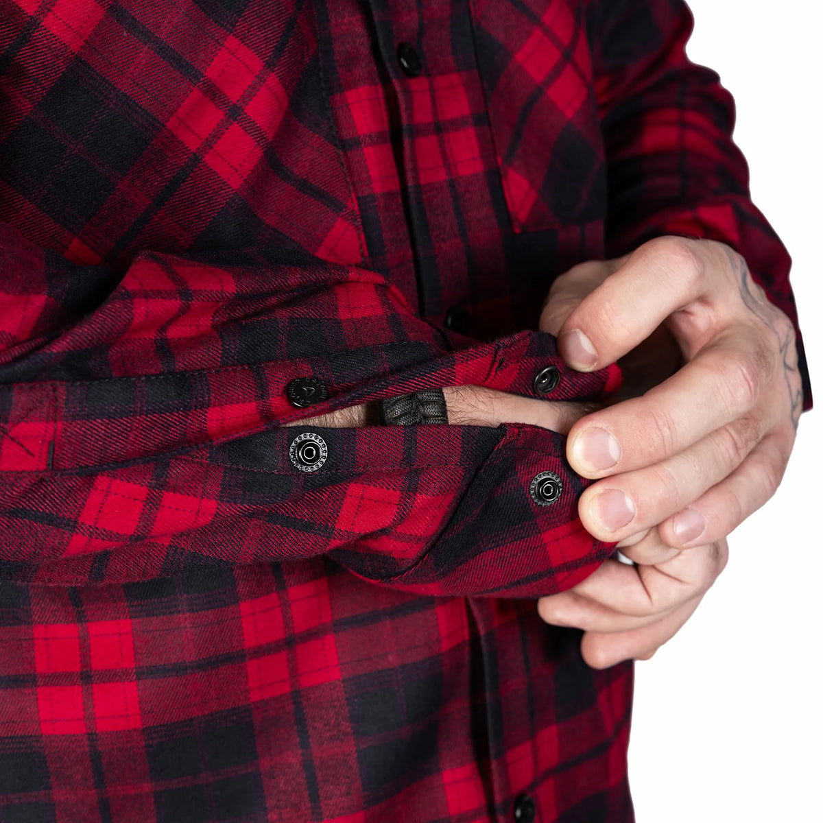 Hooded shirt "Vector" Red/Black