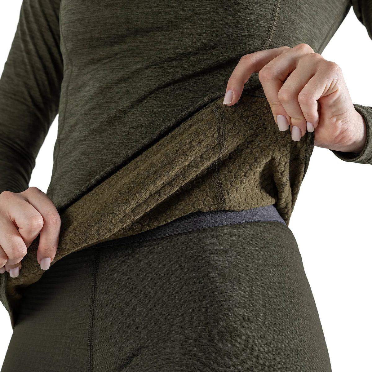 Women's thermal shirt Hawk Hex Olive Melange