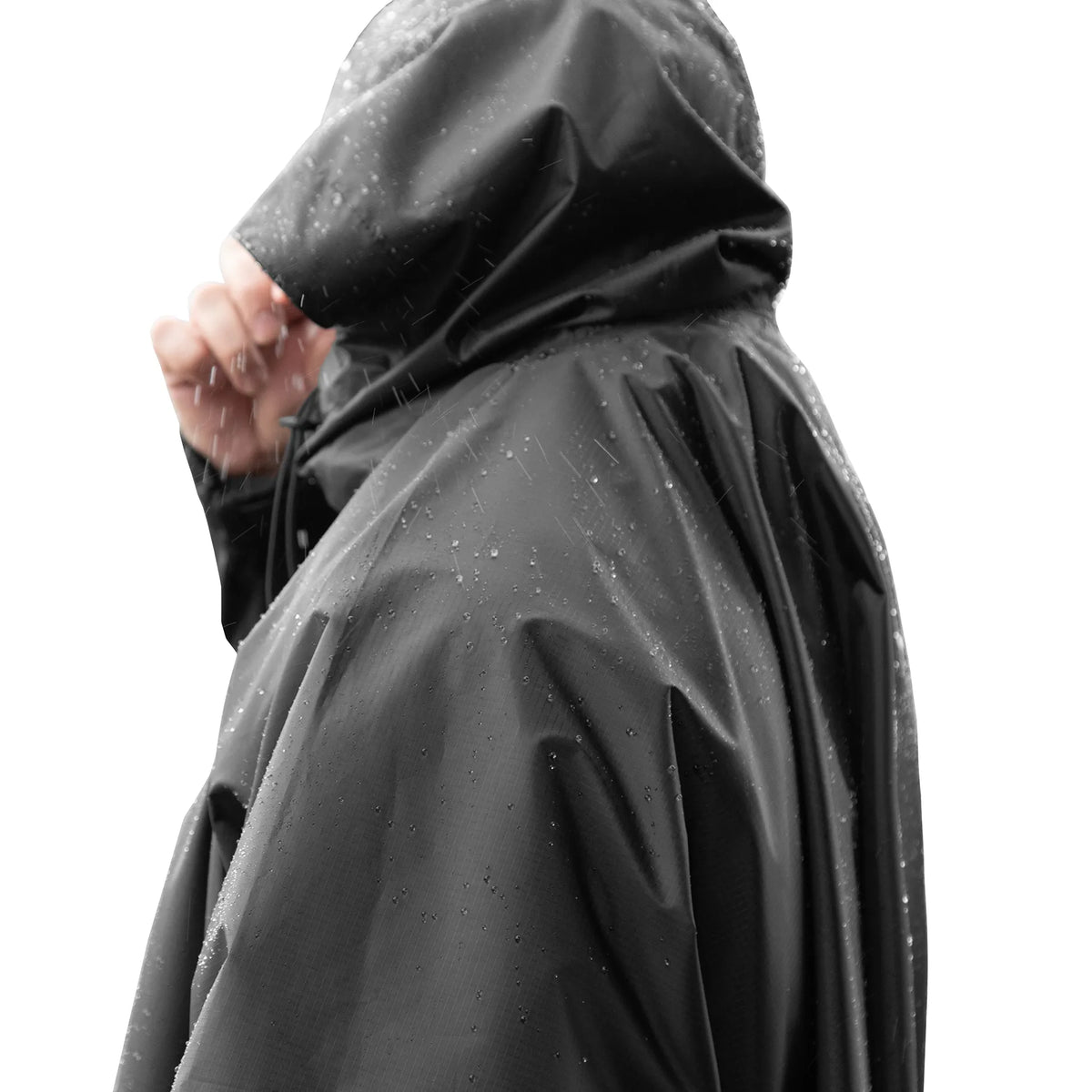 Pilgrim Rip-Stop Black Poncho