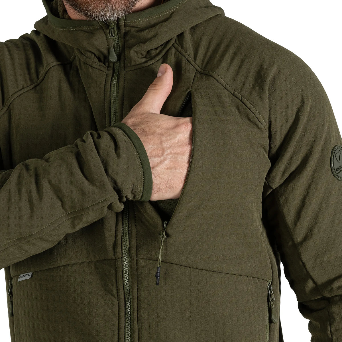 Plast Hood Jacket Olive