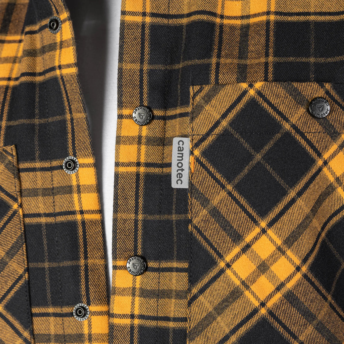 Hooded Shirt "Vector" Orange/Black