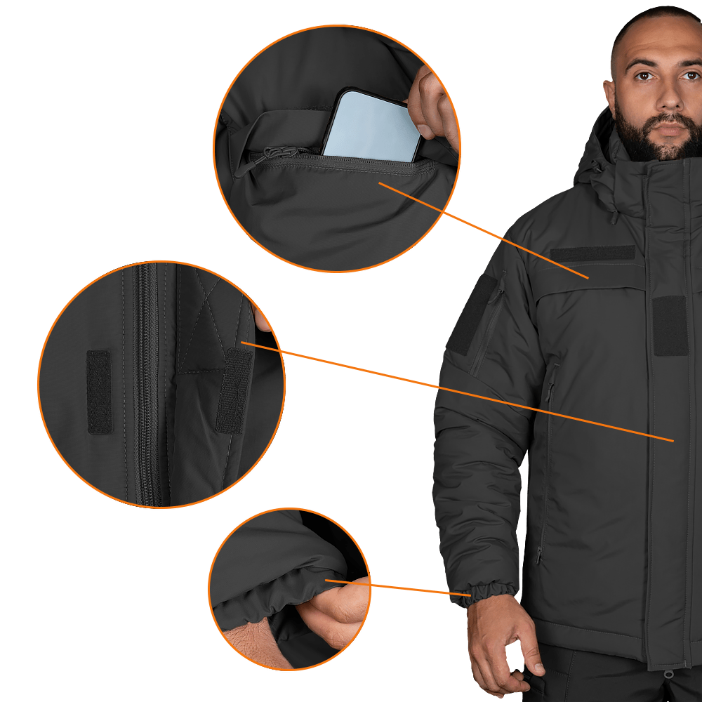 Patrol Taslan Suit Black