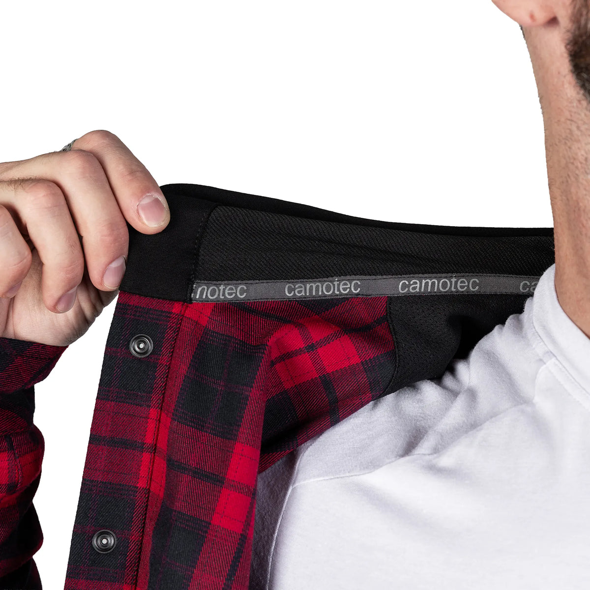 Hooded shirt "Vector" Red/Black