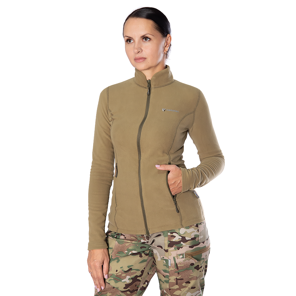 Fleece jacket Pani Meadow Logo Tan