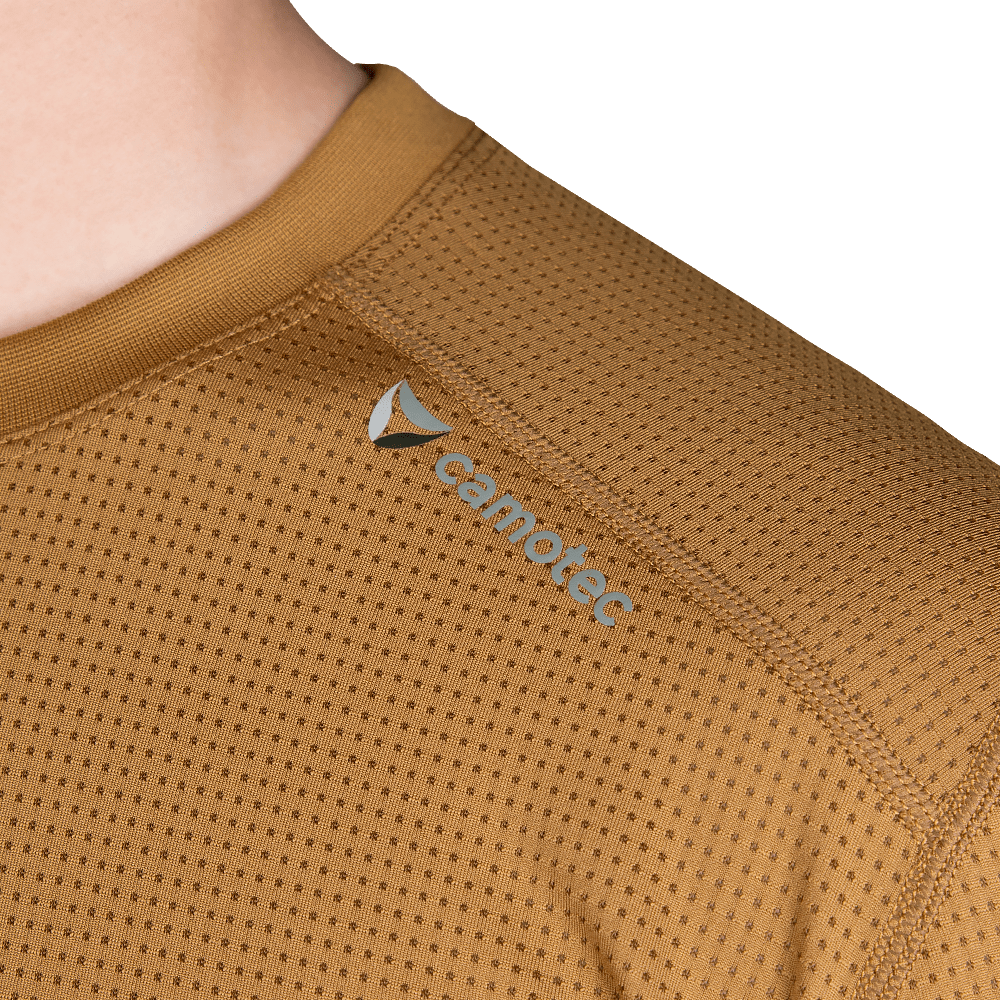 T-shirt Chiton Grid Coyote