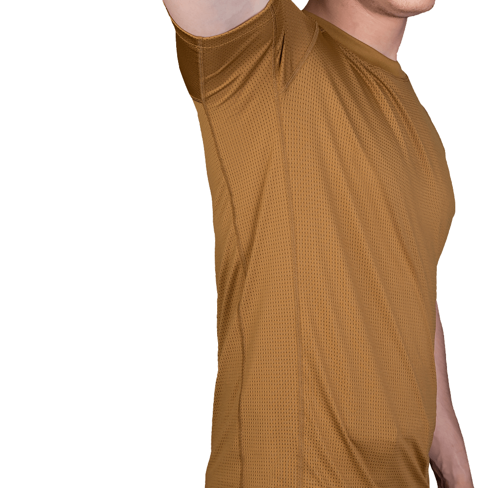 T-shirt Chiton Grid Coyote