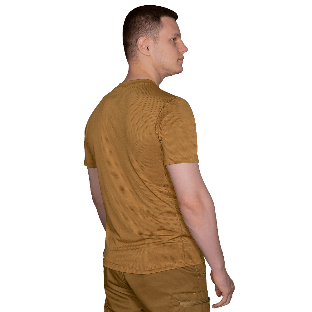 T-shirt Chiton Grid Coyote