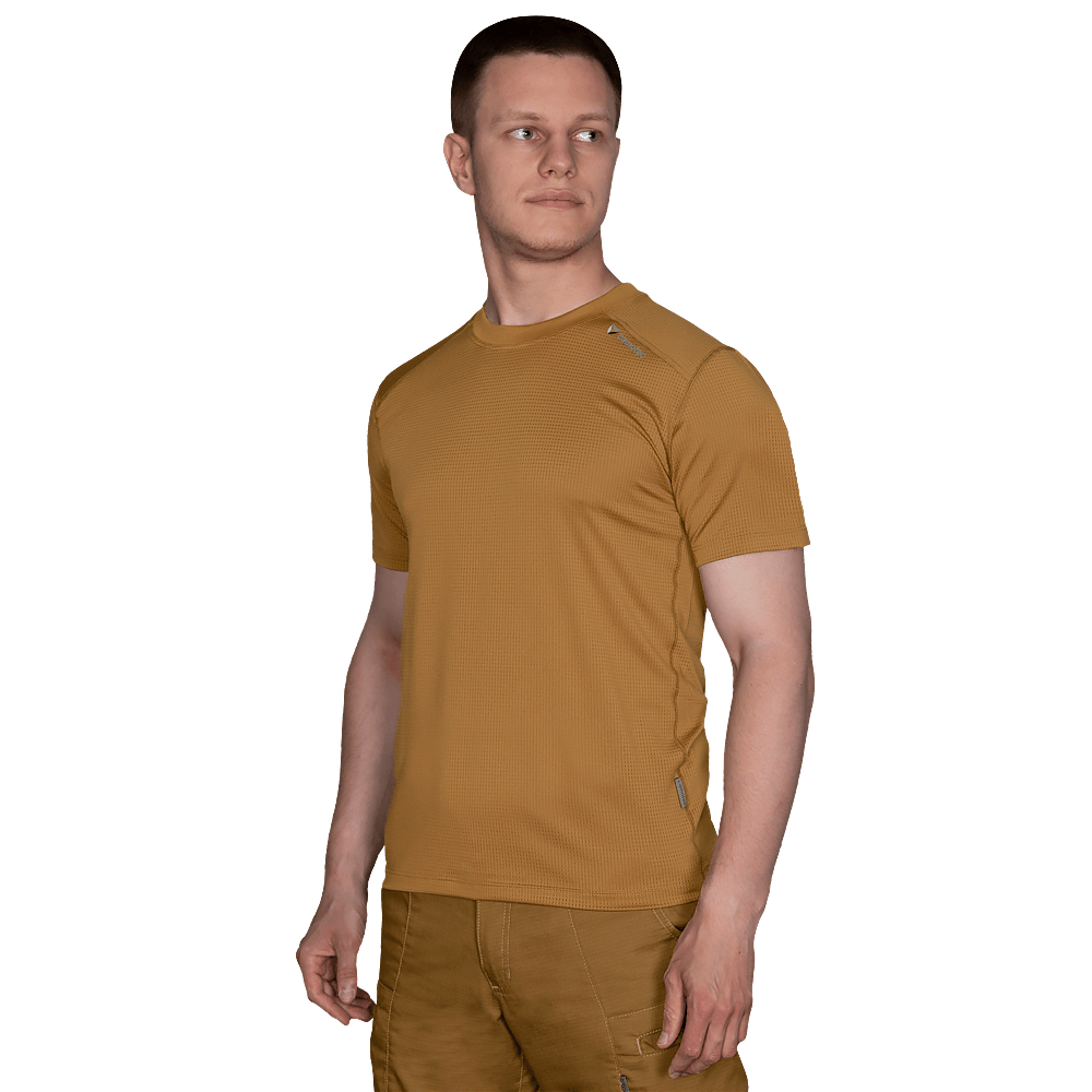 T-shirt Chiton Grid Coyote