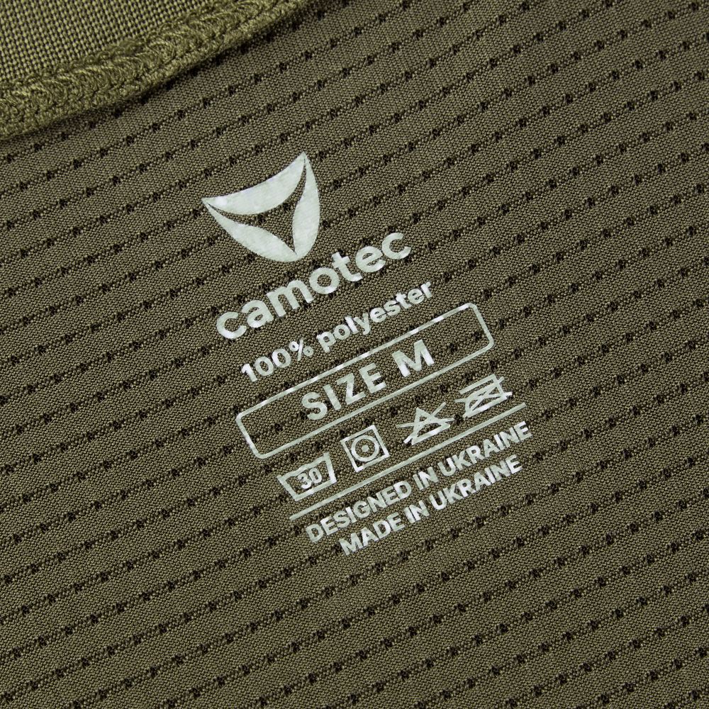 Chiton Patrol Grid Olive T-shirt