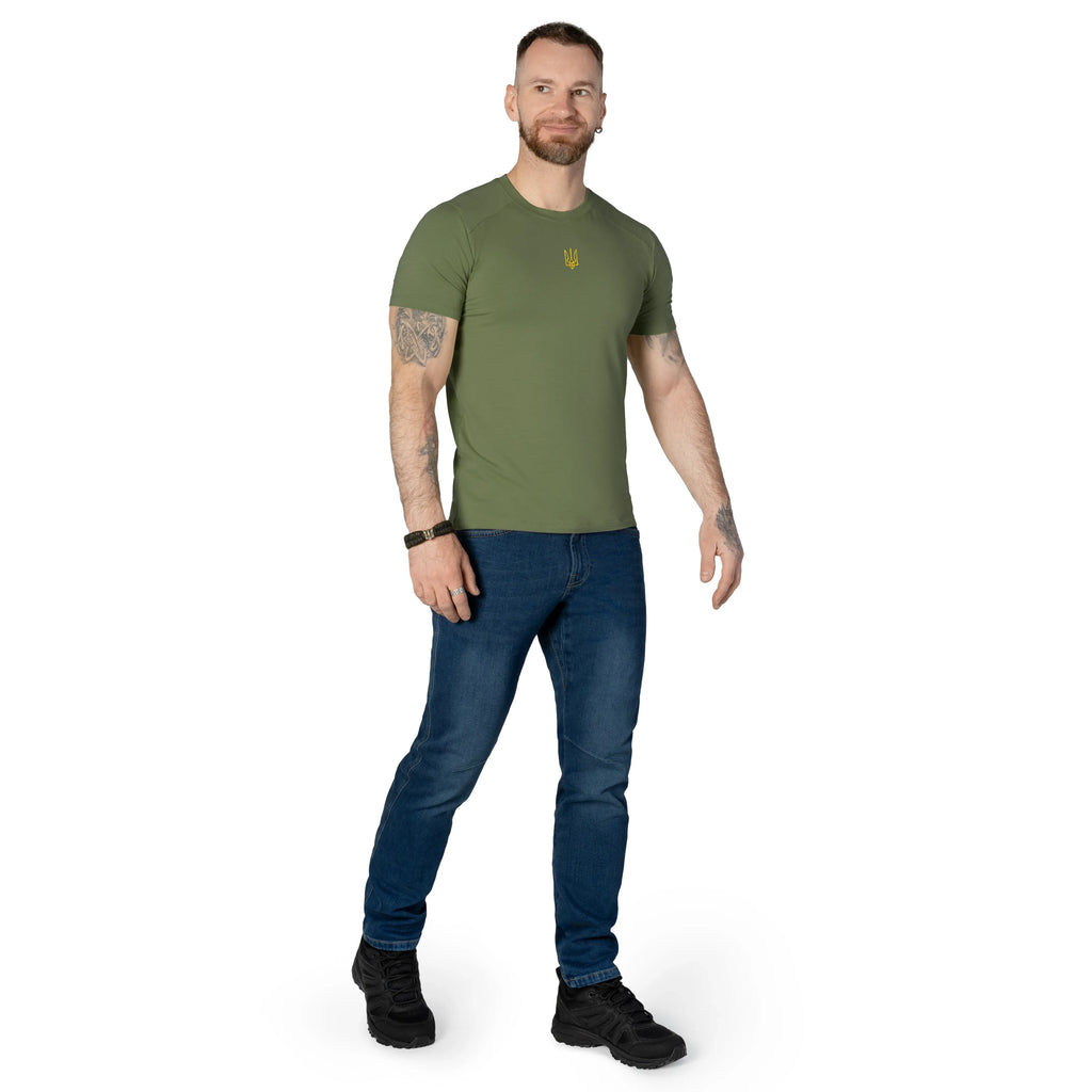 Modal 2.0 T-shirt (Golden Trident) Green