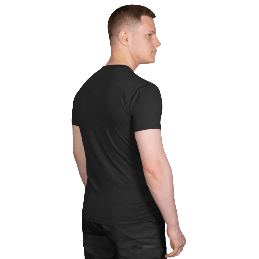 Modal T-shirt Black (white trident)