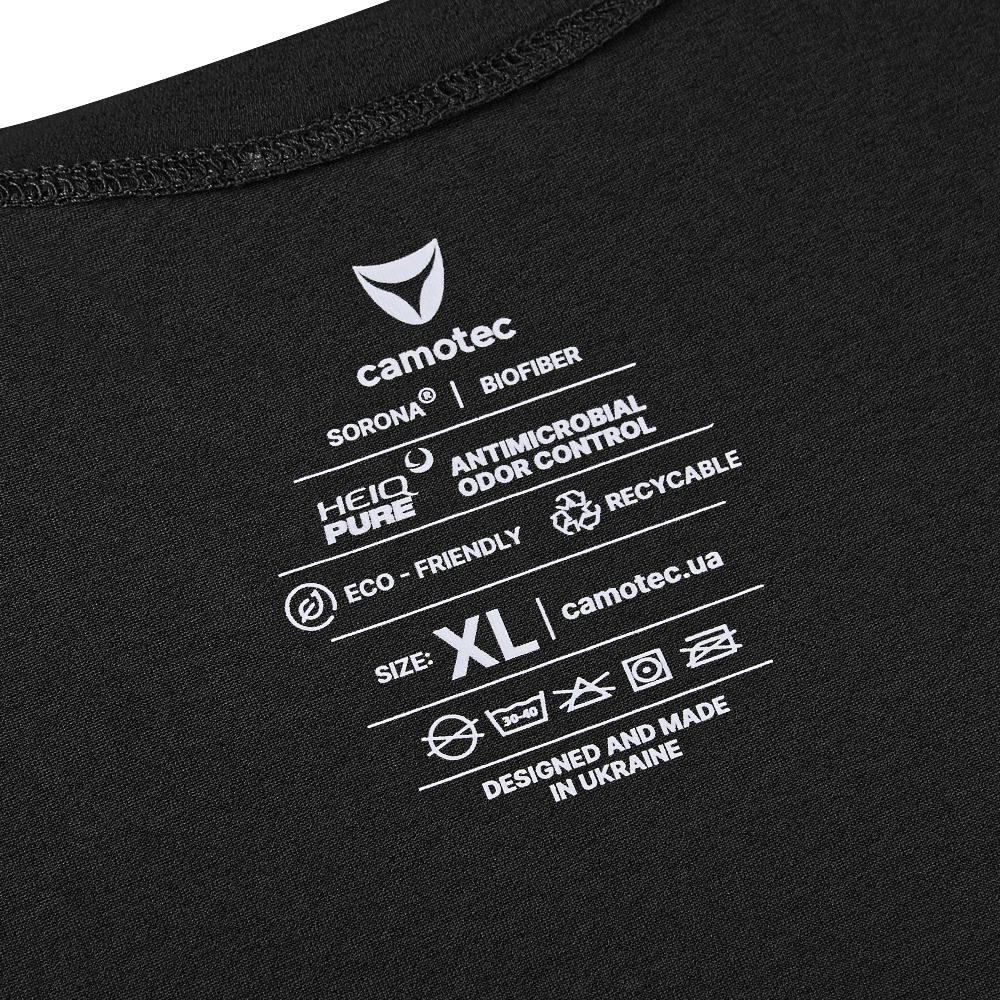 Pani Totem Logo V-neck T-shirt Black