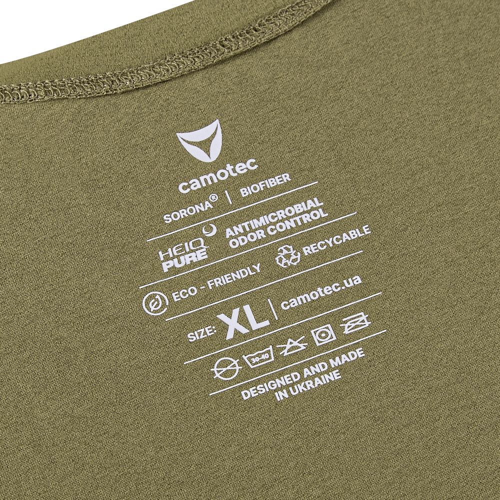 Pani Totem Logo V-neck Tan T-Shirt