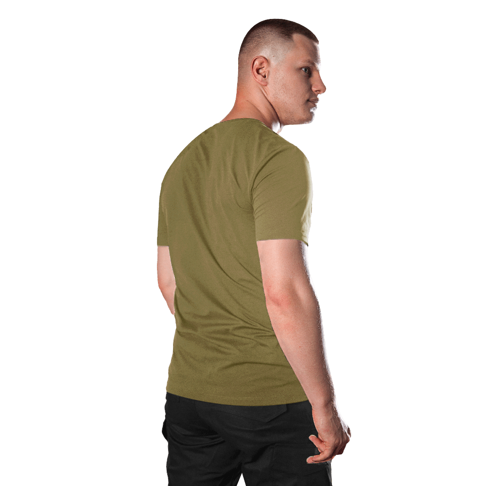 Totem V-neck T-shirt Tan