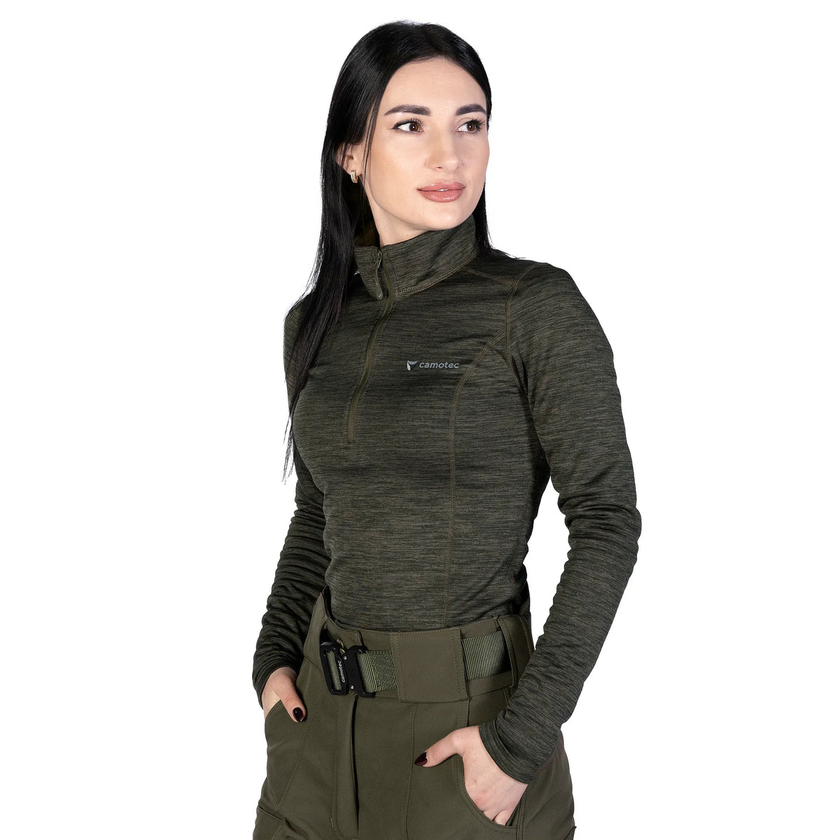 Pani Hawk Polarheat QS Pro Fleece Olive Melange
