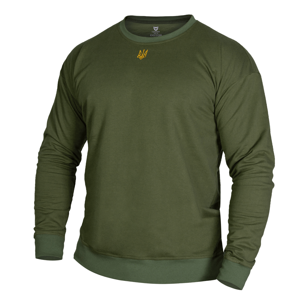 Basic Sweatshirt Olive (golden trident)