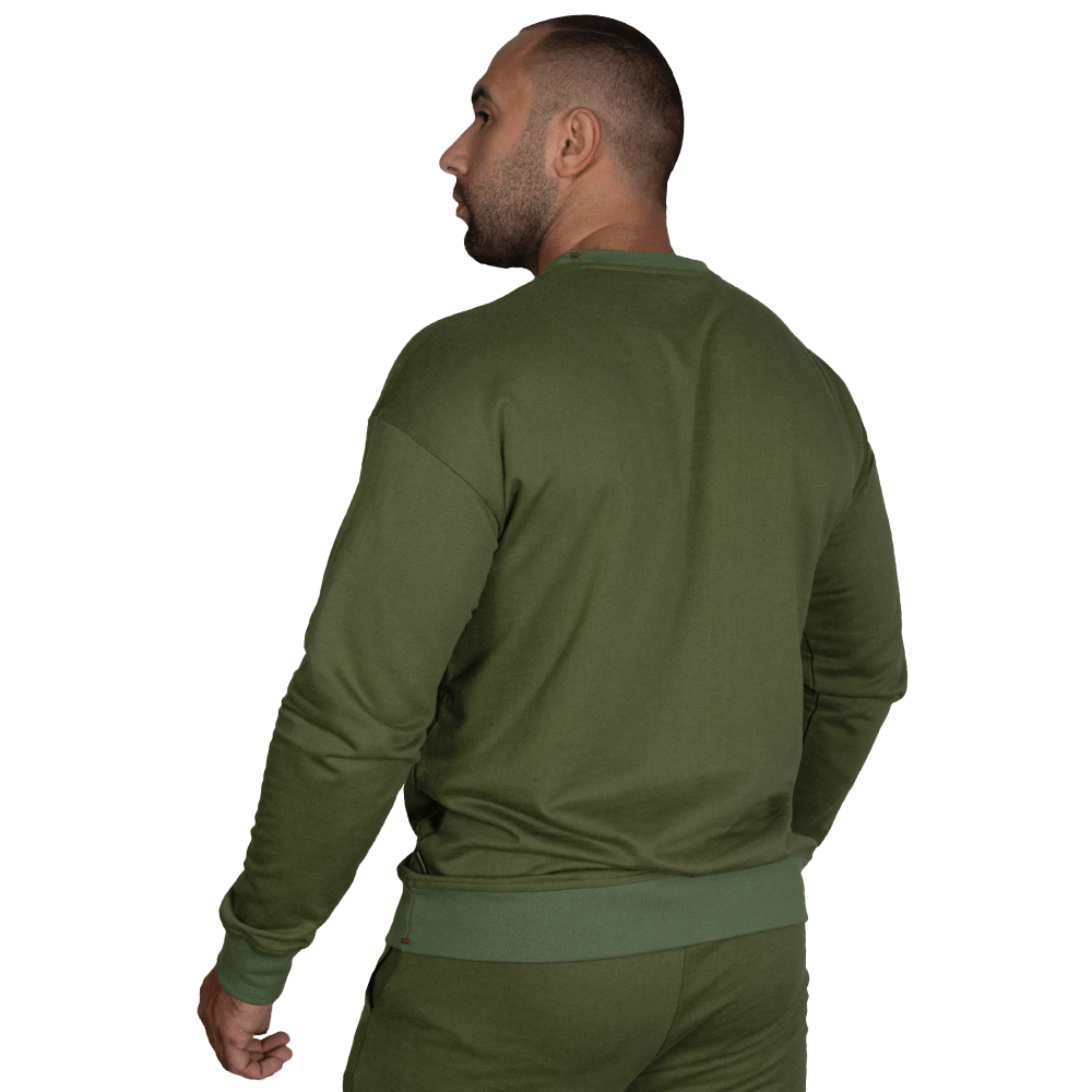 Basic Sweatshirt Olive (golden trident)